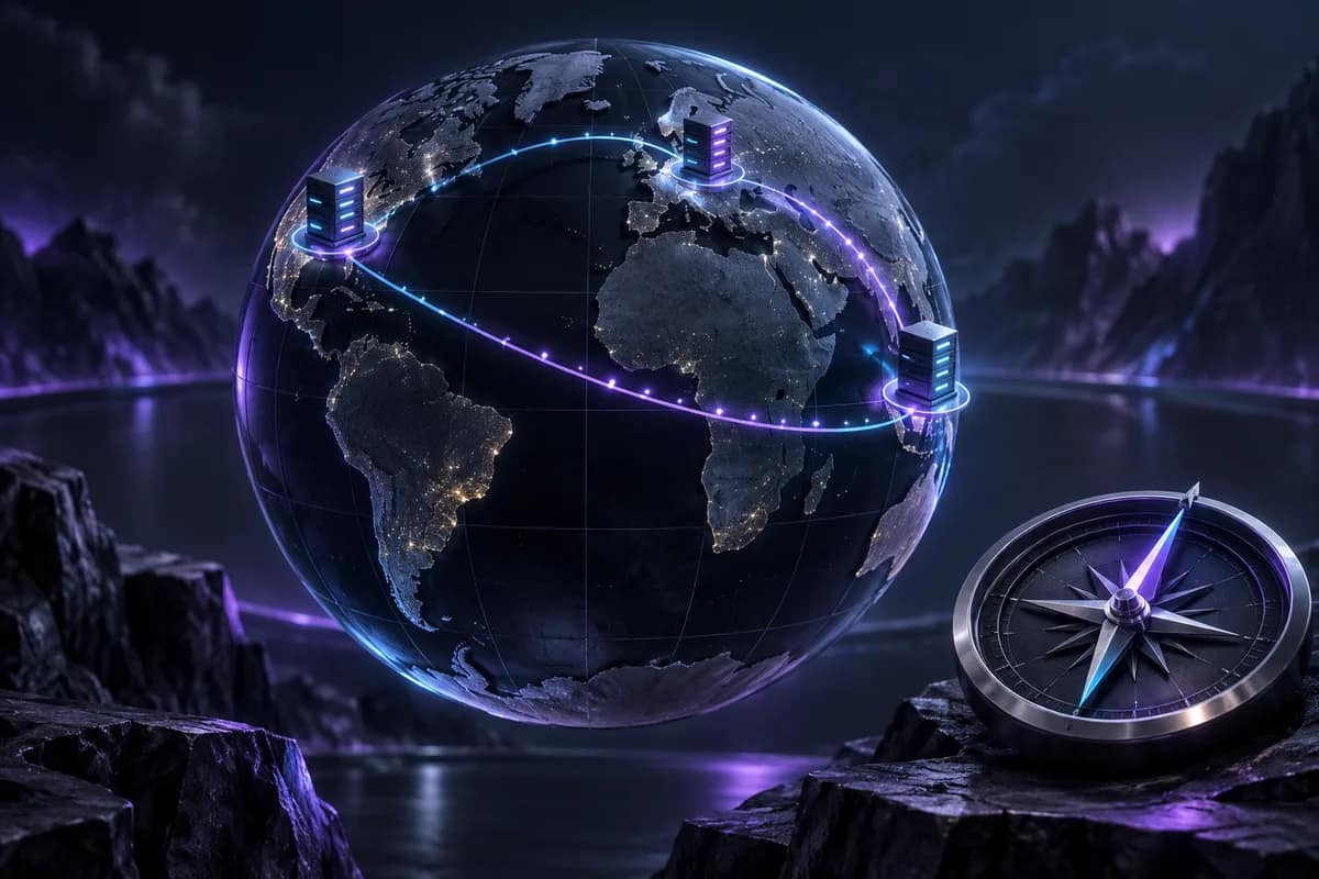 تصویر مفهومی زیرساخت سرور مجازی خارج از ایران